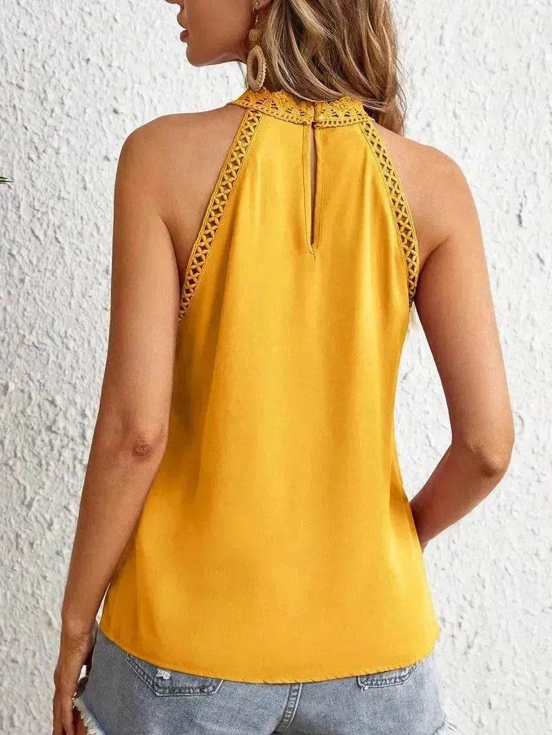 Fashion Hollowed-out Lace Gas Vest Top For Women - EX-STOCK Canada