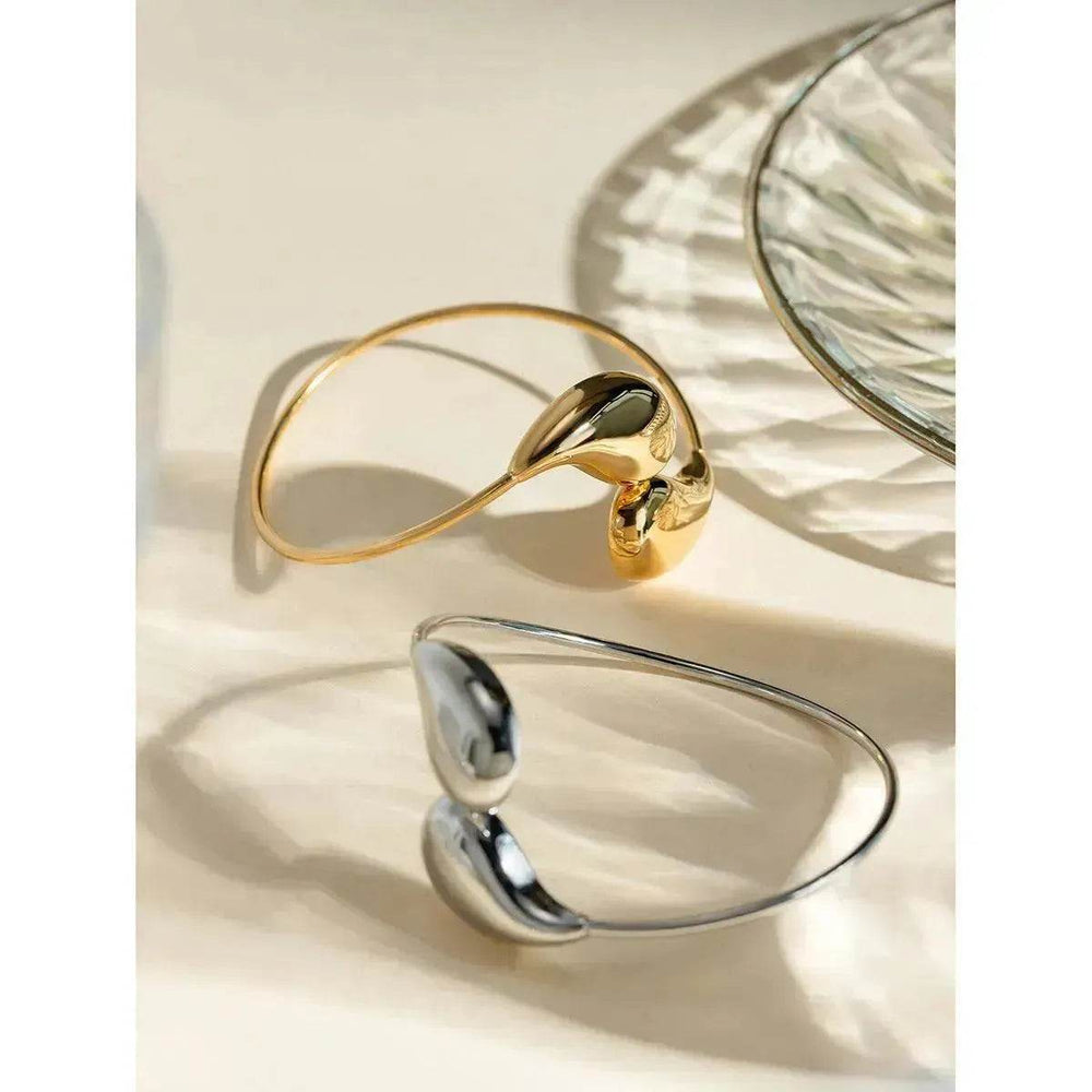 Fashion Jewelry 18K Gold Stainless Steel Irregular Drop-shaped Bracelet for Women Wedding Bracelet - EX-STOCK Canada
