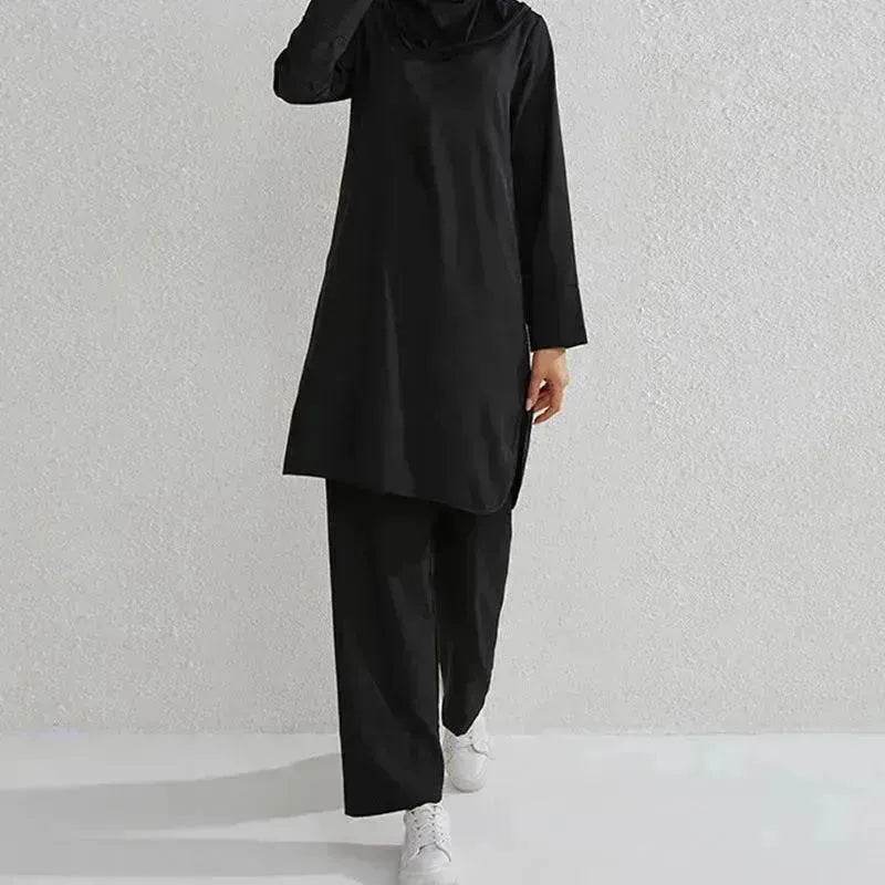 Fashion Large Size Middle East Two-piece Casual Outfit set - EX-STOCK Canada