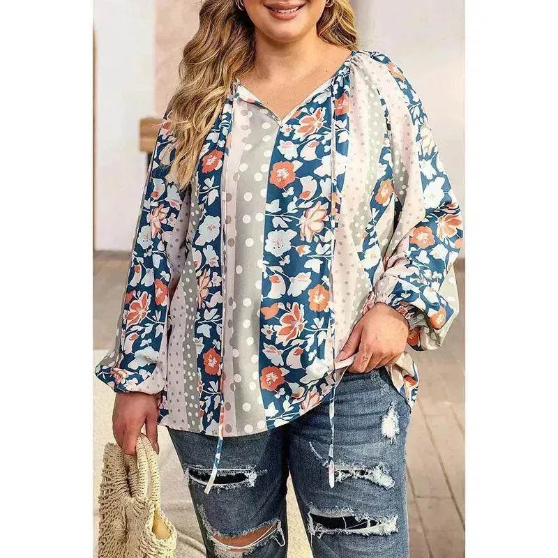 Fashion Loose Printed Long-sleeved Top Women - EX-STOCK Canada