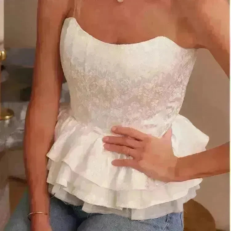 Fashion Personality Ruffled Tube Top Women - EX-STOCK CANADA