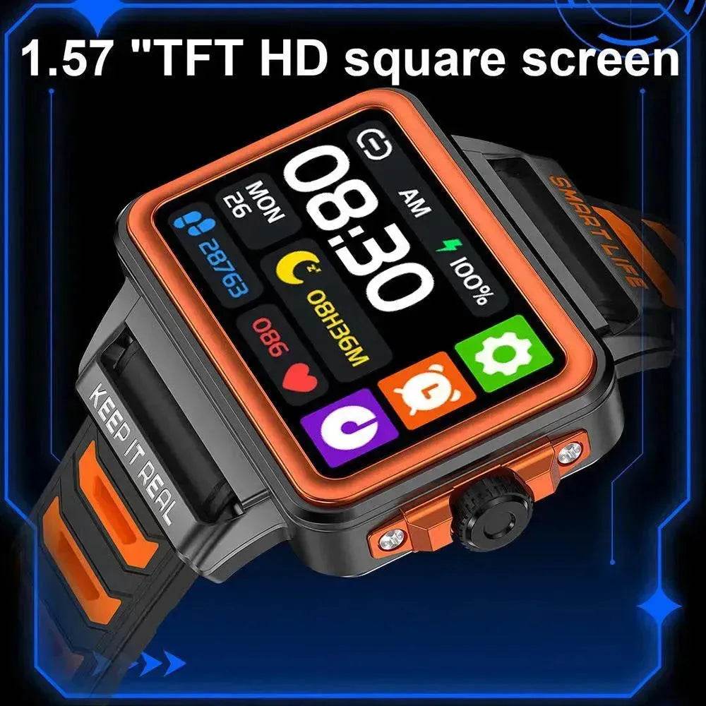 Fashion Personalized Style Smart Watch TFT HD Square Screen Smart Watch for Men - EX-STOCK Canada