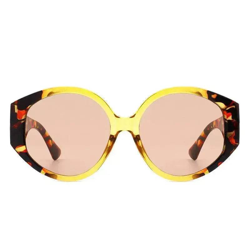 Fashion Round Frame Colorful Sunglasses - EX-STOCK Canada