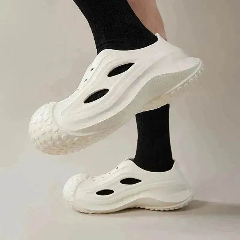 Fashion Thick-soled Clogs Shoes Indoor Floor Slippers Women Men Summer Outdoor Non-Slip Baotou Toe Beach Shoes - EX-STOCK Canada