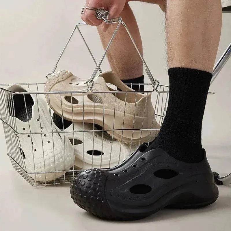 Fashion Thick-soled Clogs Shoes Indoor Floor Slippers Women Men Summer Outdoor Non-Slip Baotou Toe Beach Shoes - EX-STOCK Canada