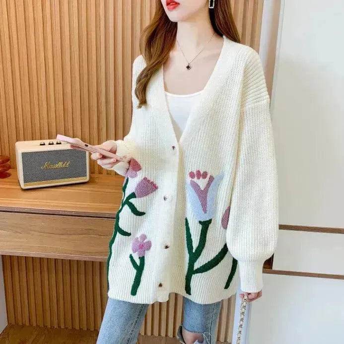 Fashionable Knitted Cardigan Top Women - EX-STOCK Canada