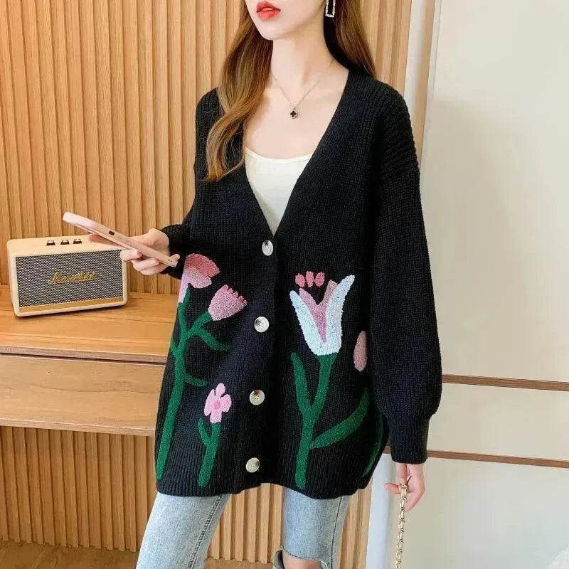 Fashionable Knitted Cardigan Top Women - EX-STOCK Canada