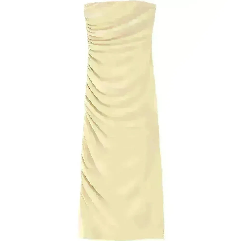 Fashionable New Summer Sleeveless String Women's Dress Midi Dress - EX-STOCK CANADA