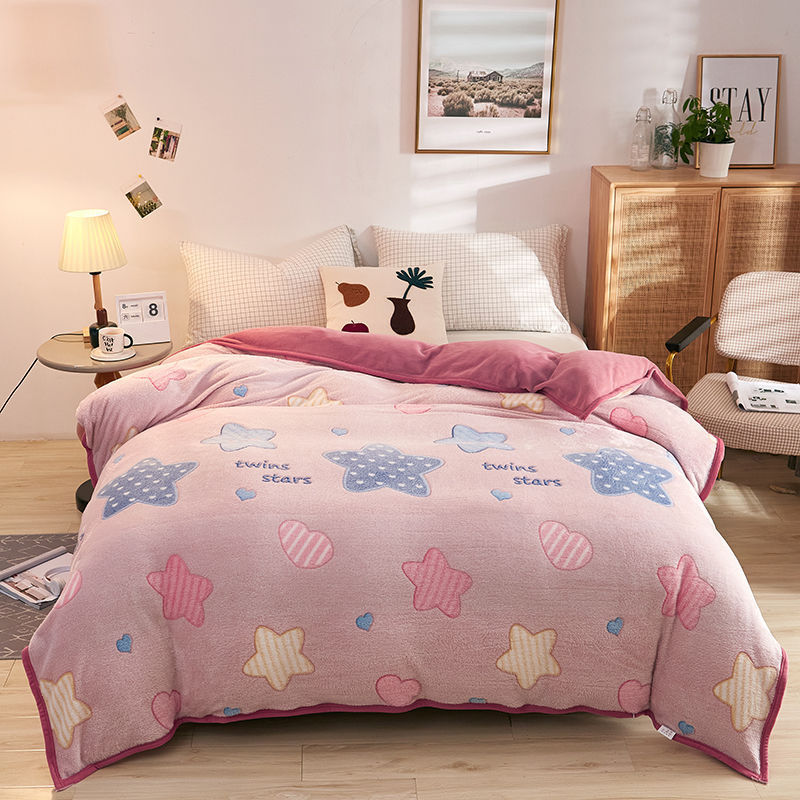 Plush Thick Snowflake Duvet Cover Single Piece Flannel EX-STOCK Canada