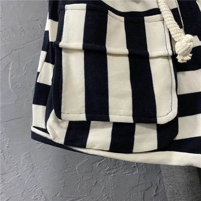 Striped Casual Cargo Shorts Women Hot Pants - EX-STOCK Canada