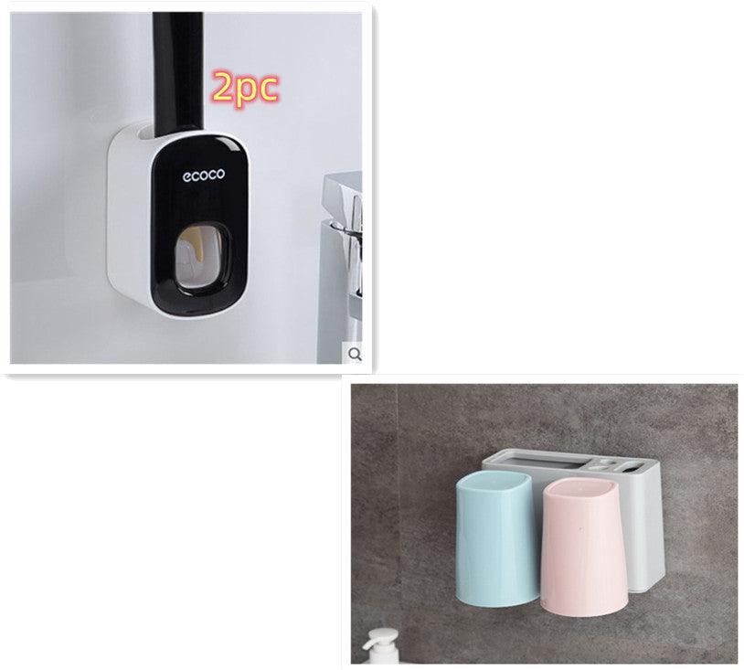Porte-pâte dentifrice automatique mural Ensemble d'accessoires de salle de bain DistributeurEX-STOCK Canada