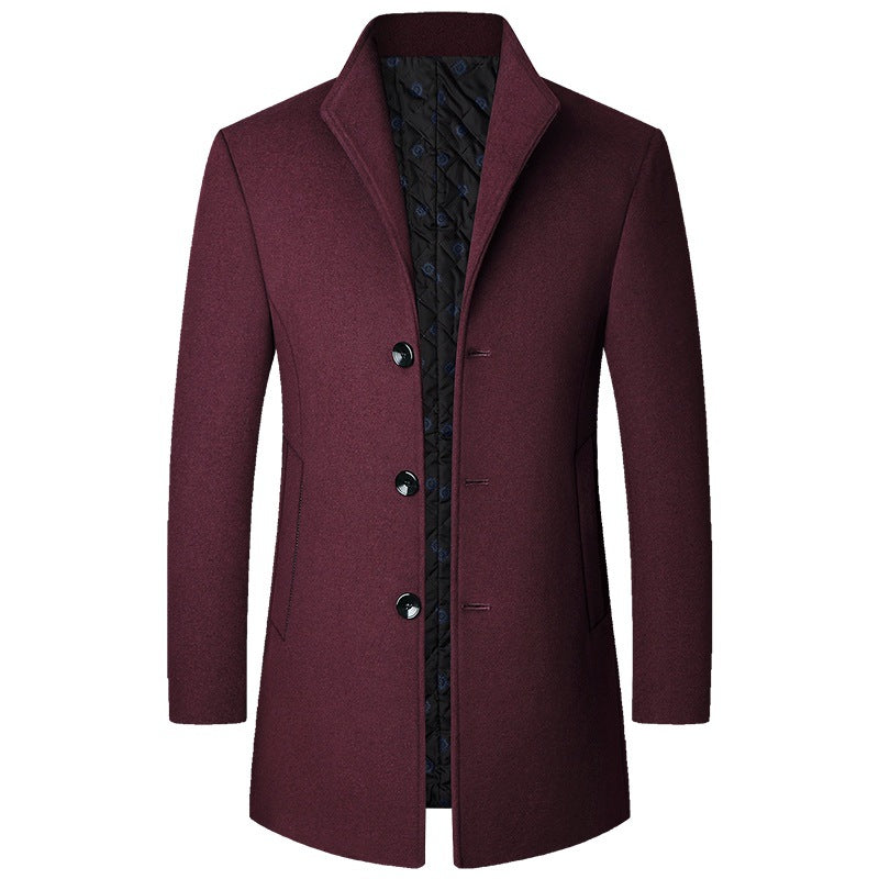 Autumn And Winter Casual Woolen Coat Men | EX-STOCK product gallery photo 4