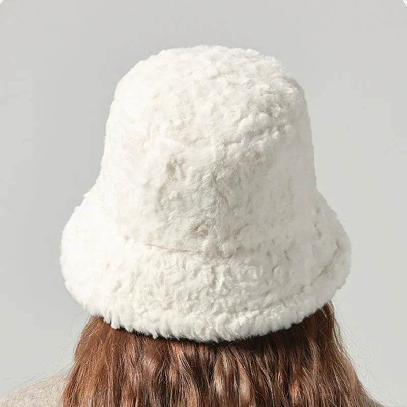 Lambswool Fisherman Sherpa Fleece Hat Winter Warm Fashionable Solid Color Hats For Women - EX-STOCK Canada