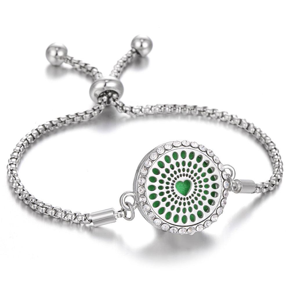 Bracelet d'aromathérapie kaléidoscope 2024 Nouveau Parfum Diffuseur d'huile essentielle Médaillon Bracelet Charms Bijoux diffuseur d'arôme pour femmes - EX-STOCK Canada