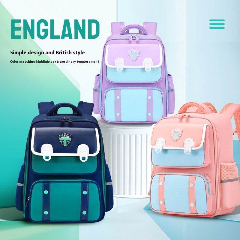 British Style Children Spine Protection water resistant Backpack for School - EX-STOCK Canada