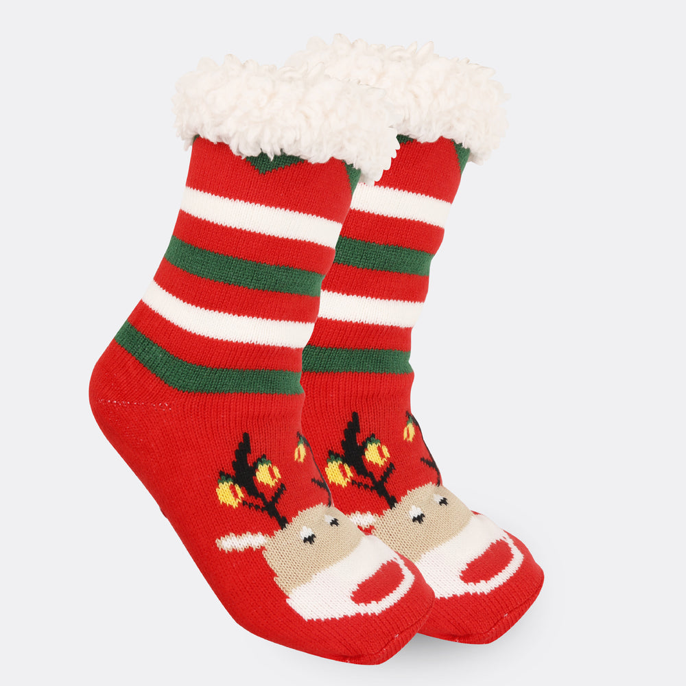 Christmas Women's Thickened Fleece-lined Room Socks EX-STOCK Canada