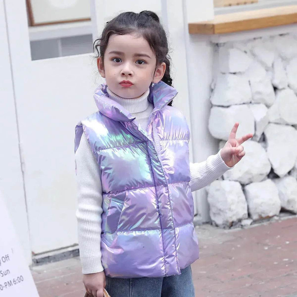 Down Cotton Vest Autumn And Winter Waistcoat Winter Clothing Children Sleeveless Puffer jacket - EX-STOCK Canada