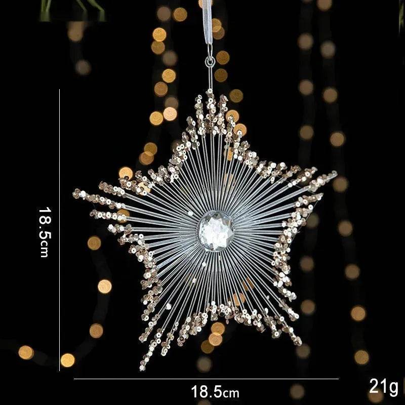 Christmas Decorations Sequins Acrylic Transparent Pendant - EX-STOCK Canada