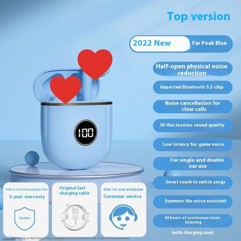 Wireless Bluetooth earphone Noise-canceling Wireless earbuds Low Latency High Sound Quality - EX-STOCK Canada