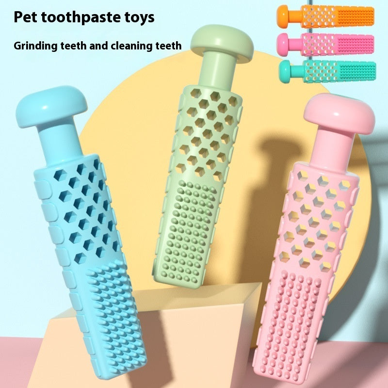 Pet Toy Supplies Toothpaste-type Gnawing Toy TPR Stick Relieving Stuffy Molars