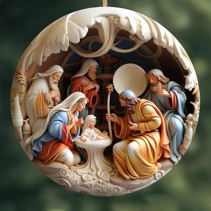 Creative Christmas Acrylic Car Decoration Pendant EX-STOCK Canada