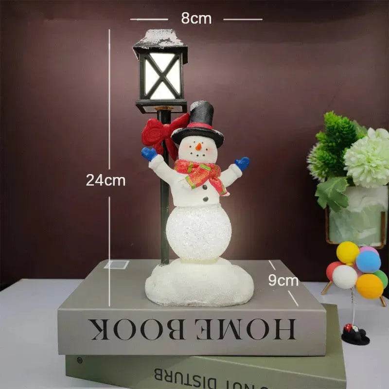 Christmas Gifts Resin Christmas Snowman Night Light Decoration Christmas Gifts Crafts - EX-STOCK Canada