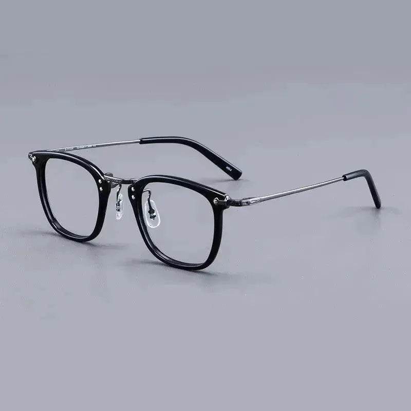 Pure Titanium Vintage Rectangle Crystal Transparent Myopia Glasses Reading Unisex Spectacle Frame Designer Eyeglasses GMS806 Eyewear - EX-STOCK Canada