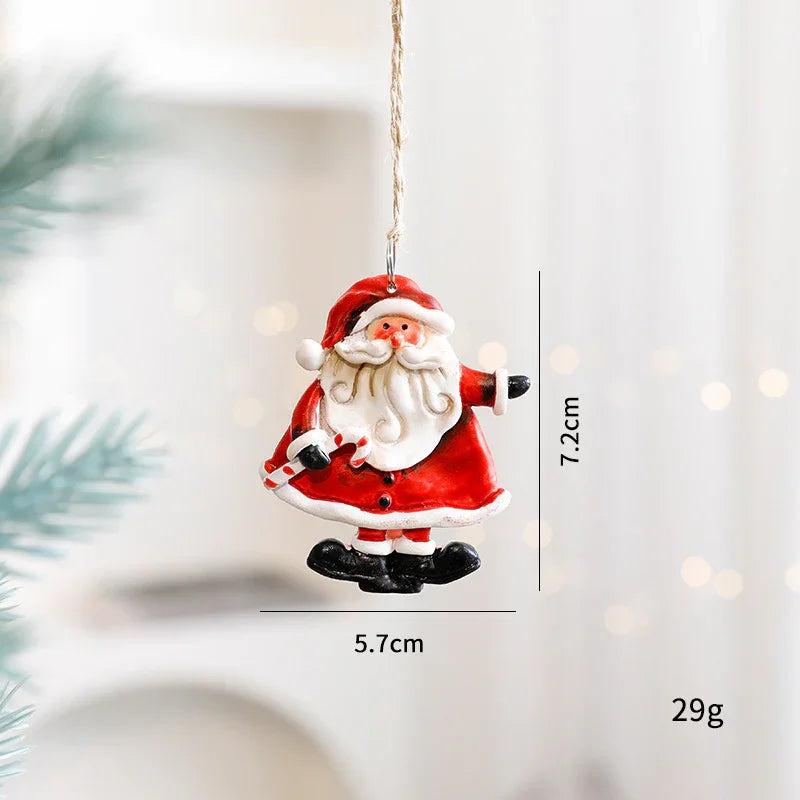 Christmas Decorations Elderly Snowman Gingerbread Man Small Pendant EX-STOCK Canada