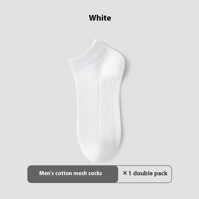 Cotton Anti-Pilling Ankle socks absorbing Invisible Tight Mesh Boat Socks - EX-STOCK Canada