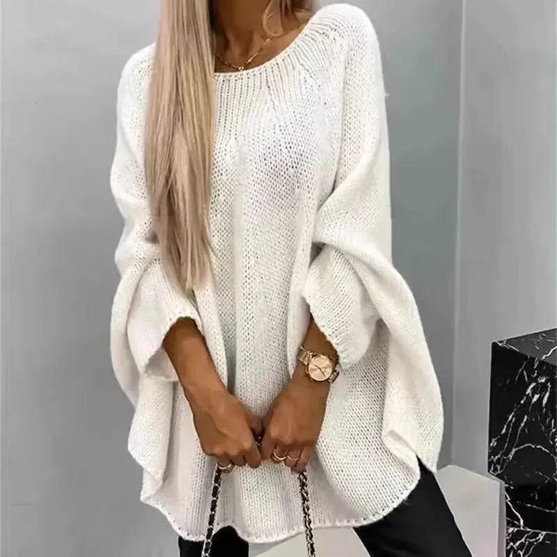Oversized Fashion Knitted Fleece Pullover Sweater tops for Fall Winter - EX-STOCK Canada