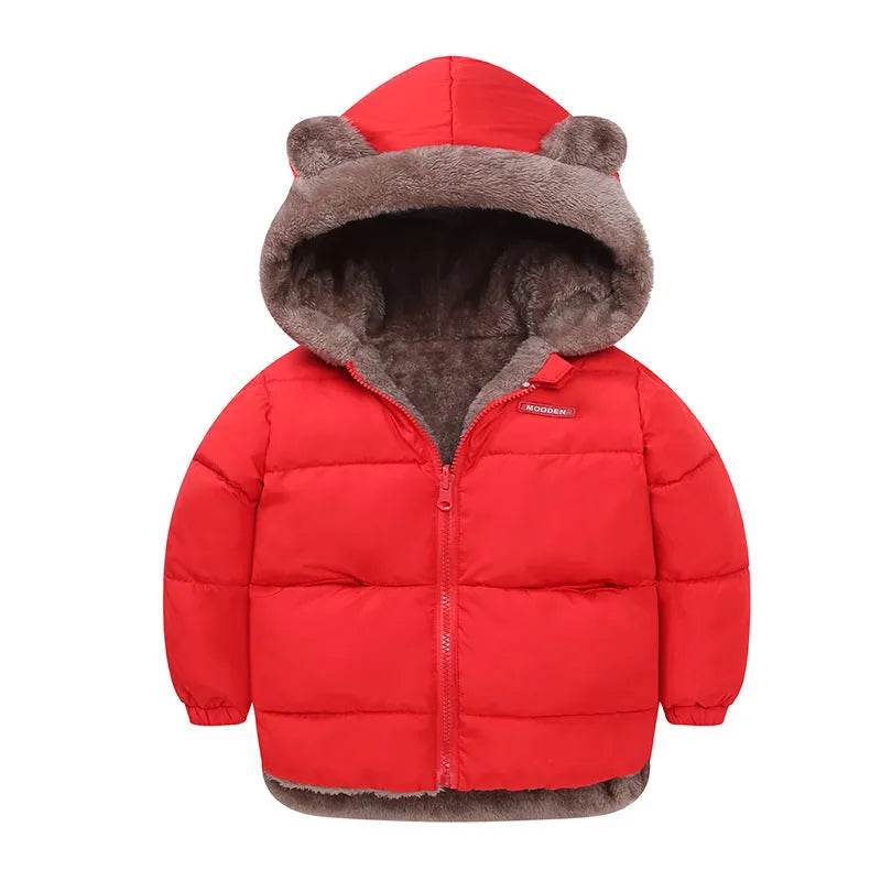 Children Boy's Cotton-padded Fleece Lined Puffer Winter Jacket for Kids - EX-STOCK Canada