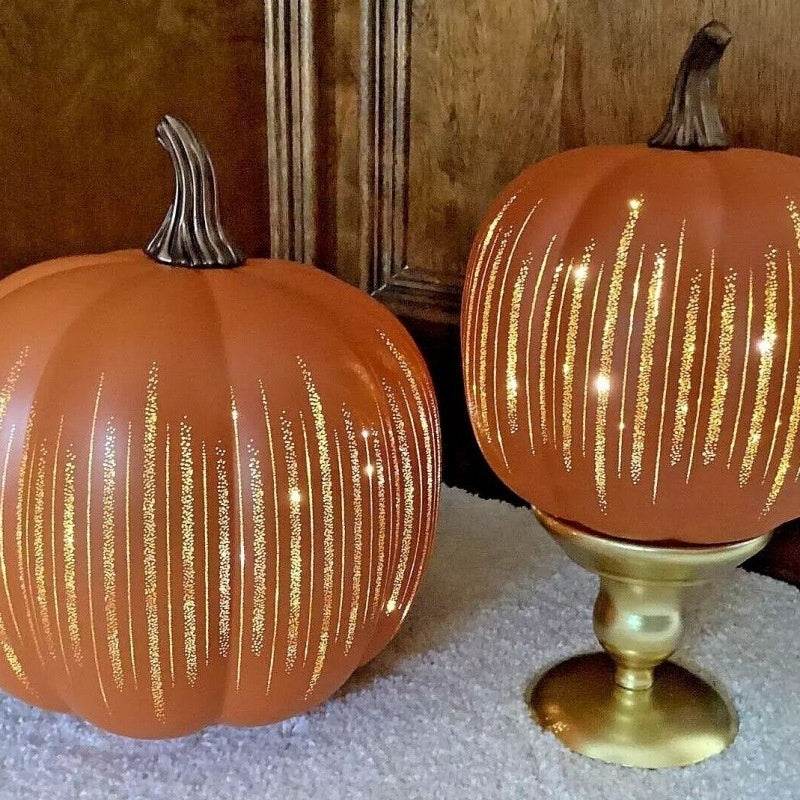 Starry Night Glass Halloween Pumpkin Decoration - EX-STOCK Canada
