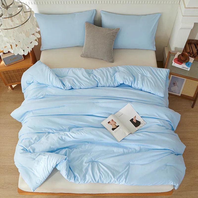 Couette synthétique transfrontalière Amazon Temu pour toutes saisons, insert de couette en coton lavé brossé, vente en gros en usine pour le commerce extérieurEX-STOCK Canada