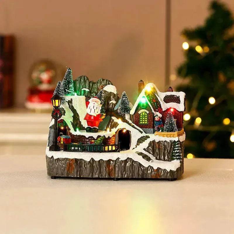Christmas Rotating Resin Luminous Music Box Ornaments - EX-STOCK Canada