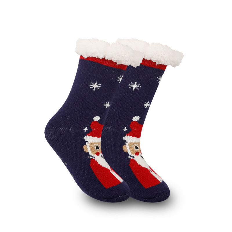 Christmas Women's Thickened Fleece-lined Room Socks EX-STOCK Canada
