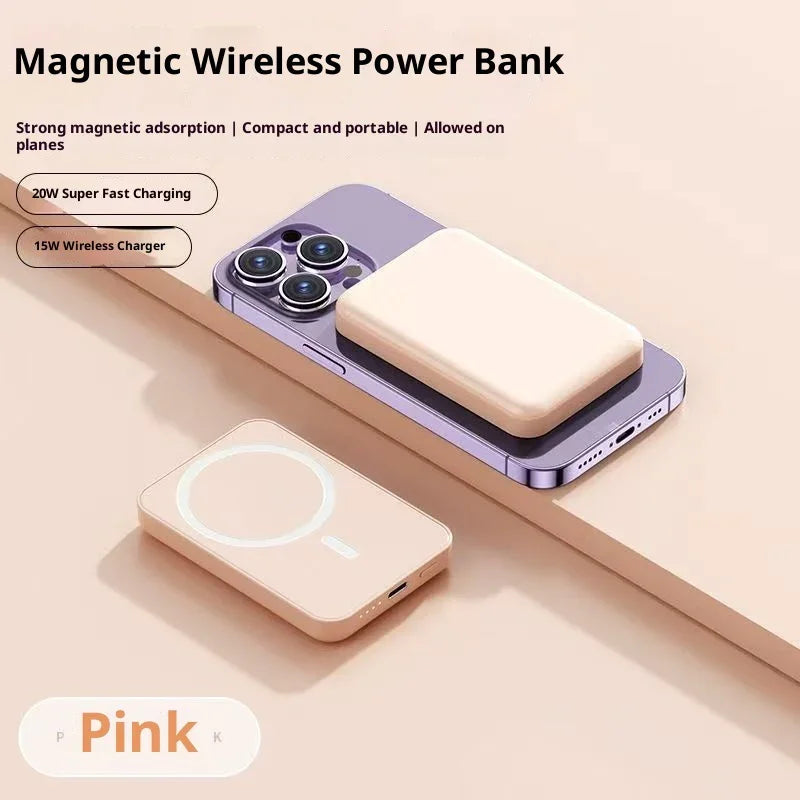 Bi-directional Fast Charging Magnetic Wireless Power Bank EX-STOCK Canada