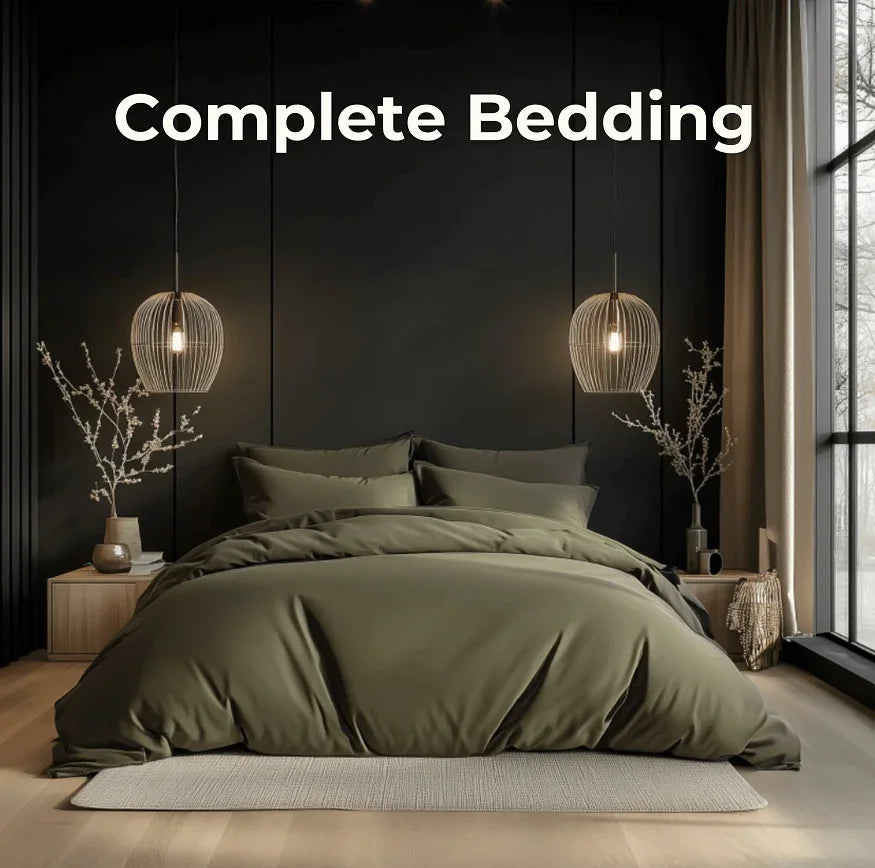 Solid Color Simple Bedding Grey Duvet Cover EX-STOCK Canada
