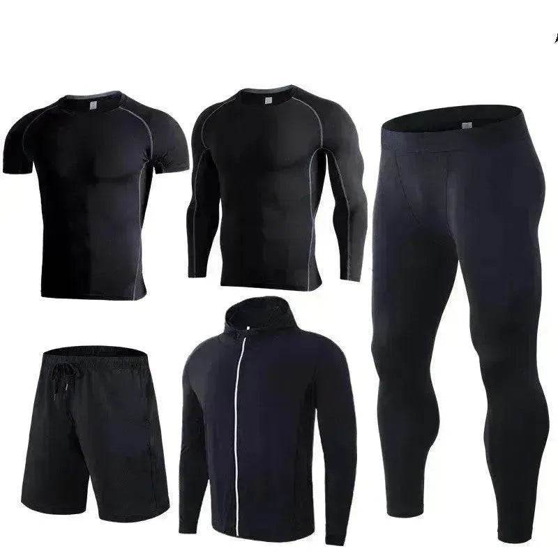 Men's Workout set Five-piece fitness wear - EX-STOCK Canada