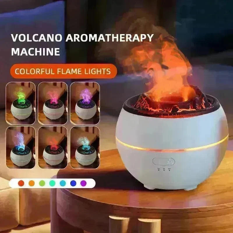 Flame Aroma Diffuser Household Desk Aromatherapy Humidifier - EX-STOCK Canada