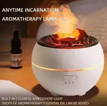 Flame Aroma Diffuser Household Desk Aromatherapy Humidifier - EX-STOCK Canada