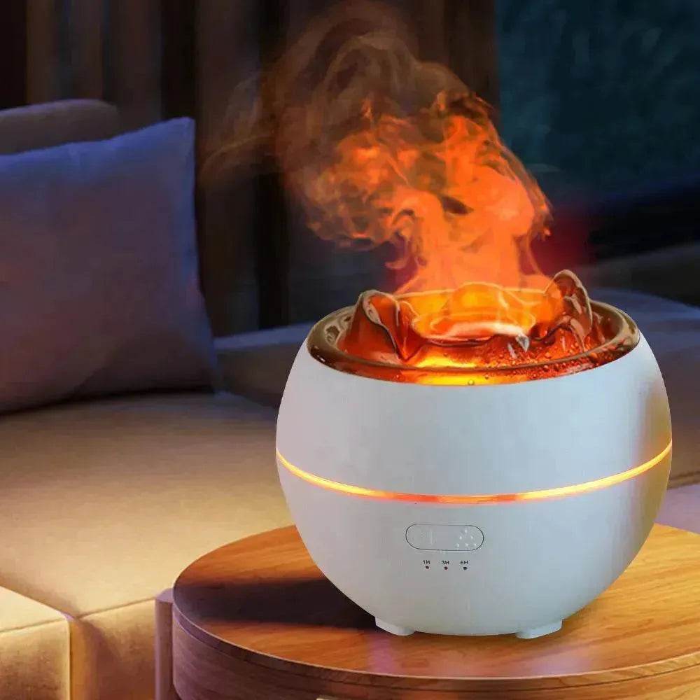 Flame Aroma Diffuser Household Desk Aromatherapy Humidifier - EX-STOCK Canada