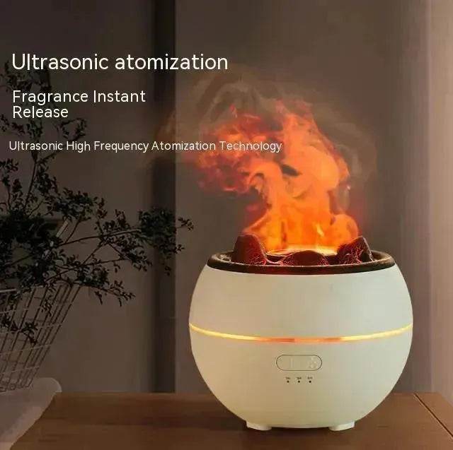 Flame Aroma Diffuser Household Desk Aromatherapy Humidifier - EX-STOCK Canada