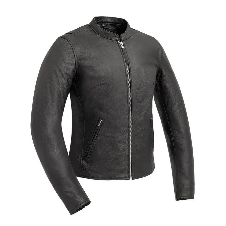 Women’s Motorcycle Leather Jacket. Lightweight Cowhide with Armor Pockets EX-STOCK Canada