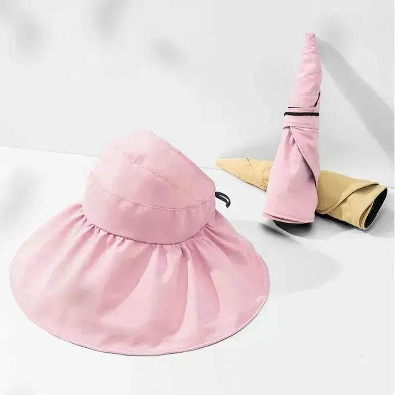Foldable Fisherman Hat Summer Empty Top Sun Protection Hat UV Protection Upf50 Sun Visor Full-face Sunhat For Women - EX-STOCK Canada