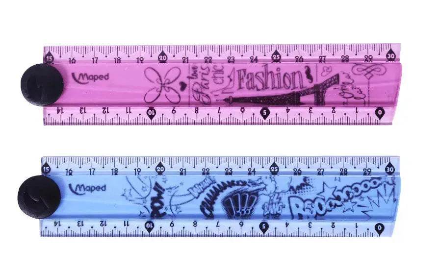 folding ruler 30cm widened rotary ruler - EX-STOCK Canada