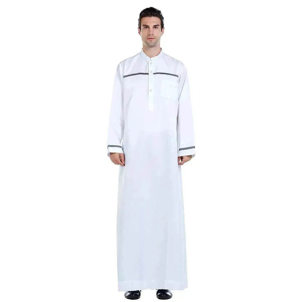 Fashionable and Elegant Foreign Trade Arab Middle East Men's Robe Moroccan Men's Jalabiya - EX-STOCK Canada