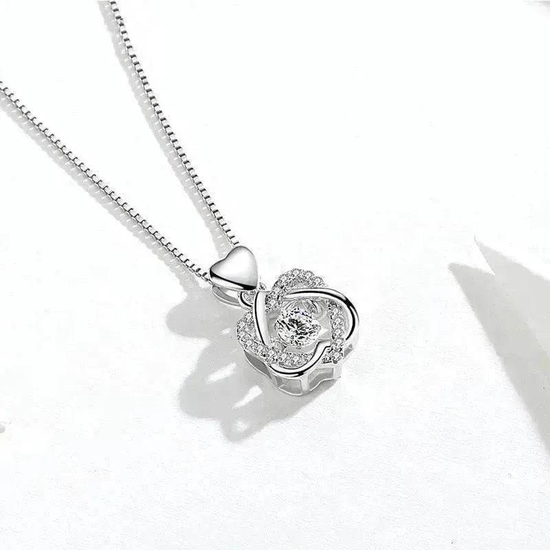 Girls star love fashion rhinestone Pearl Silver necklace for Women - EX-STOCK Canada