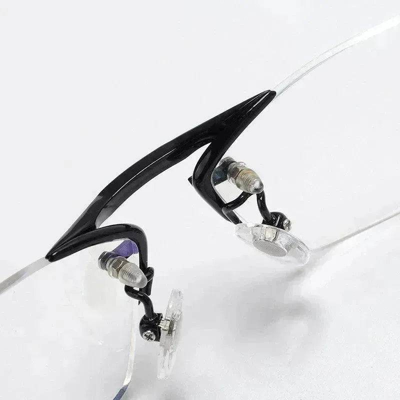 Glasses Frame Rimless Pure Titanium Glasses Frame Women - EX-STOCK Canada