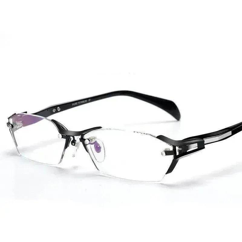 Glasses Frame Rimless Pure Titanium Glasses Frame Women - EX-STOCK Canada