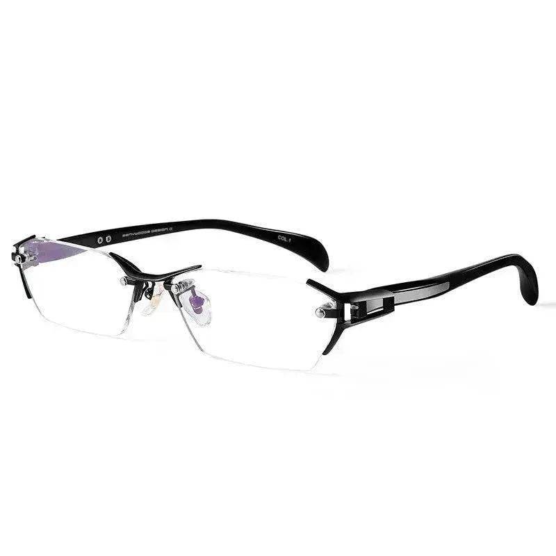 Glasses Frame Rimless Pure Titanium Glasses Frame Women - EX-STOCK Canada